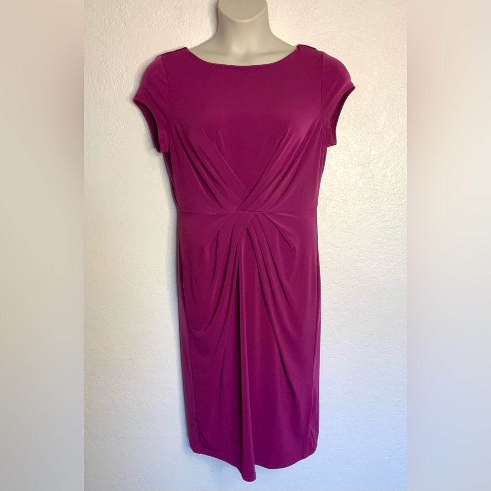 Liz Claiborne Dress Size Large Women Short Sleeve Stretch Career